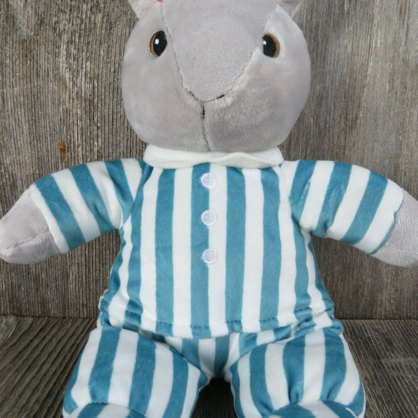 Goodnight Moon Bunny Rabbit Gray Striped Pajamas Plush Stuffed Kohls Cares