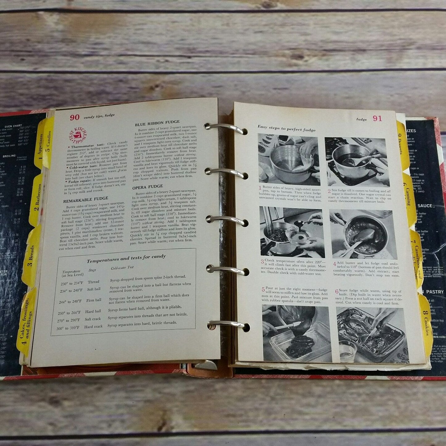 Vintage Better Homes and Gardens New Cookbook Recipes 5 Ring Binder Hardcover 1970s