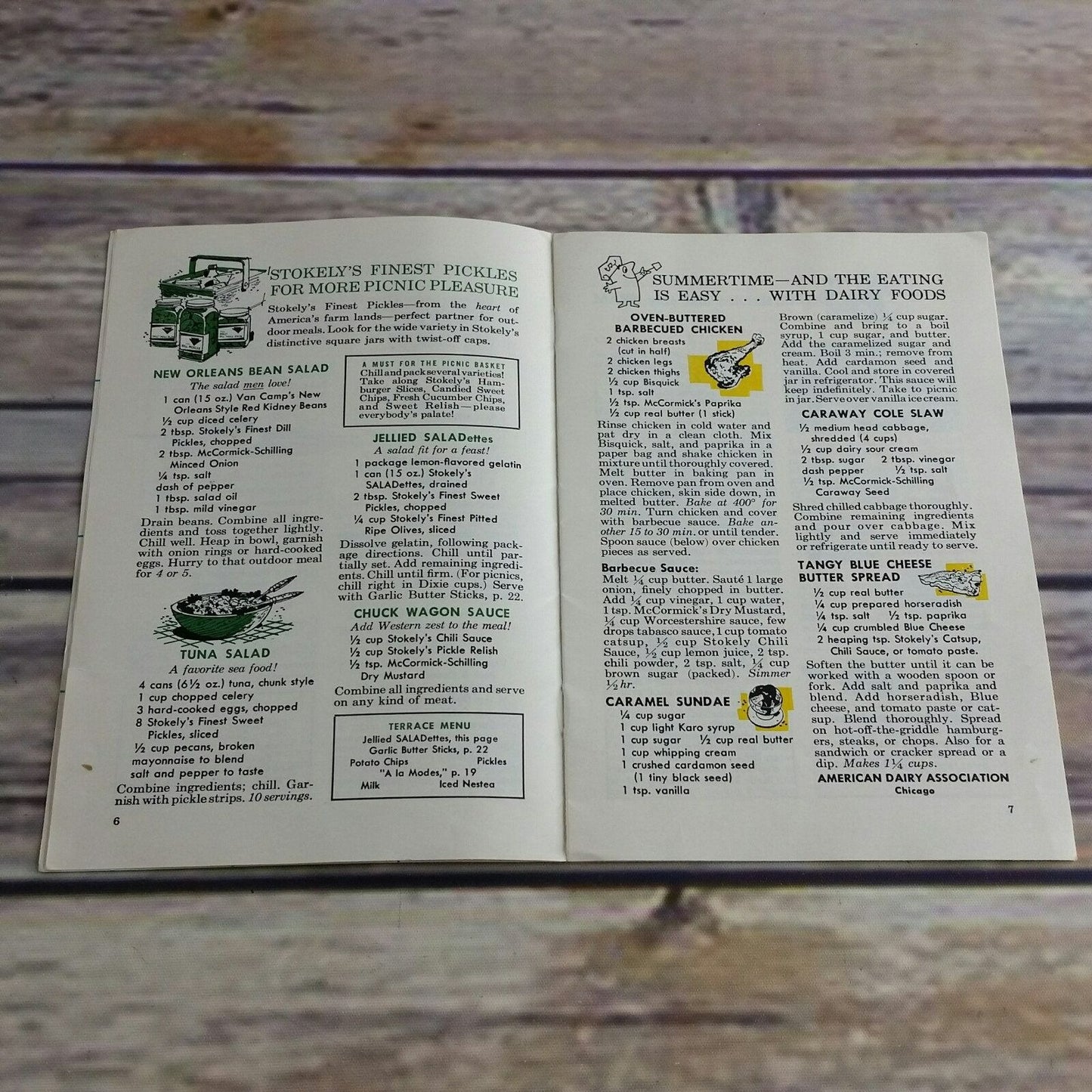 Vintage Cookbook Lets Eat Outdoors Promo Booklet 1950s Booklet  American Dairy Association Karo Bisquick Betty Crocker Nescafe Hormel