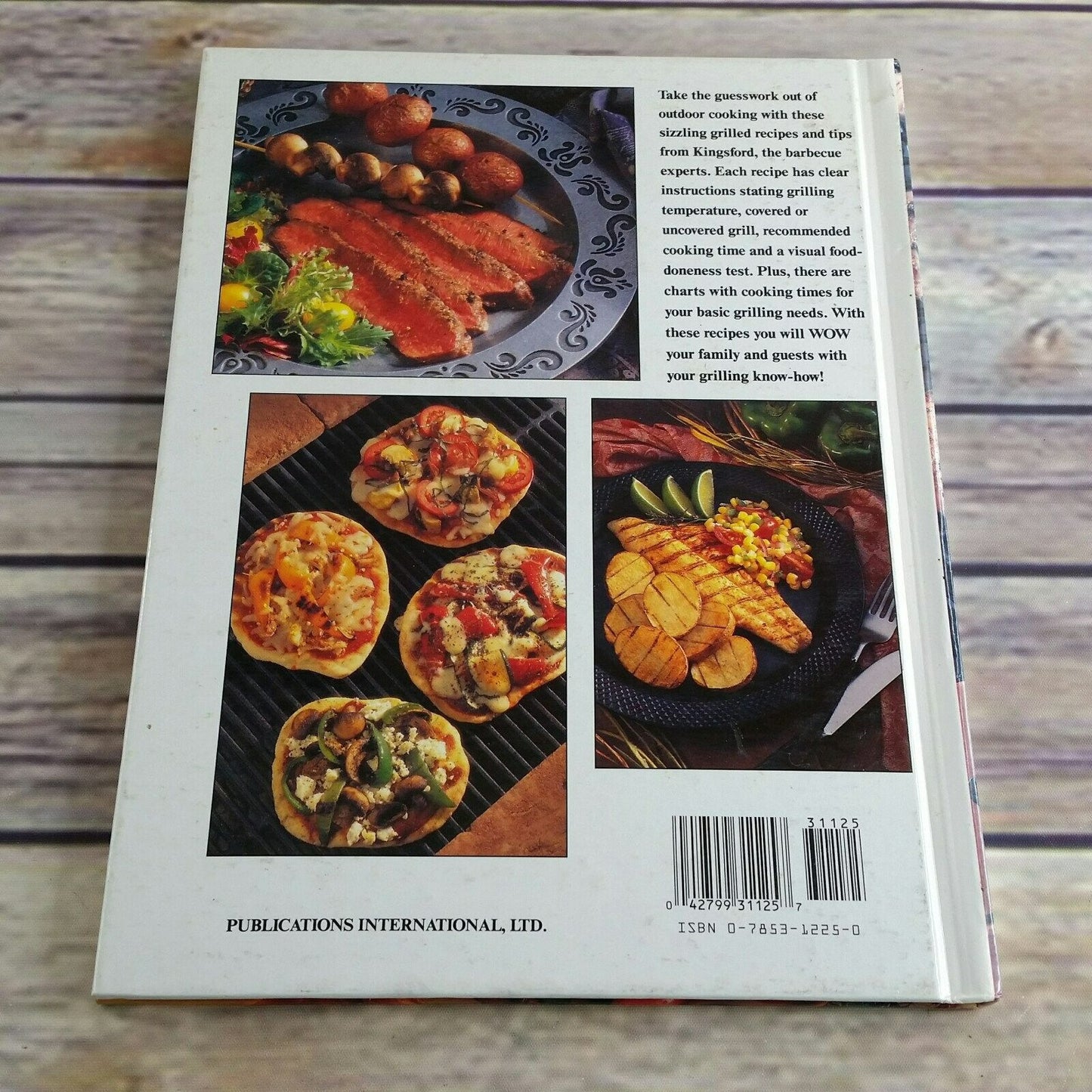Vintage BBQ Cookbook Kingsford Barbecue Favorite Recipes 1995 Charcoal BBQ Recipes BBQing Food Basics Meats Poultry Seafood Smoked Sides