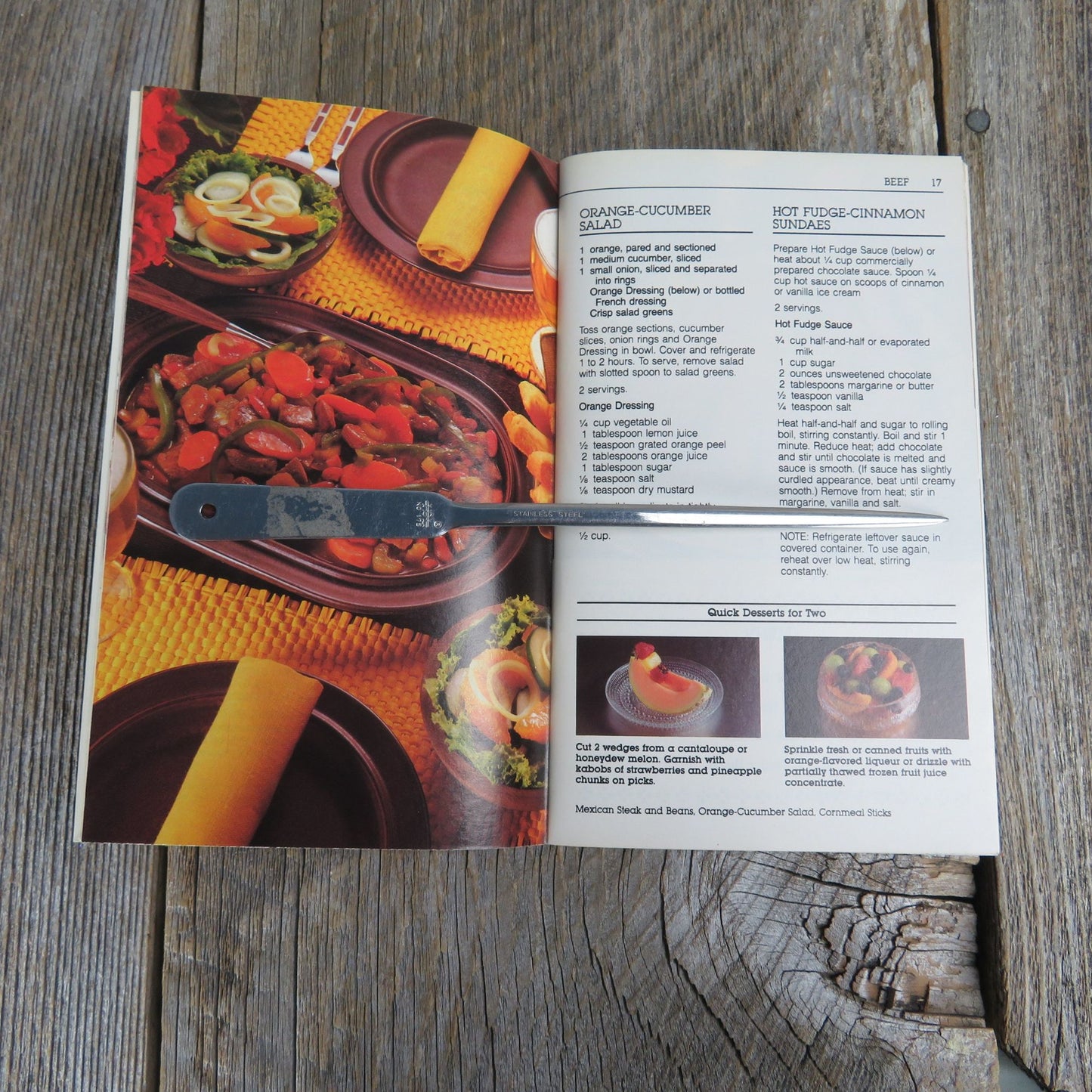 Betty Crocker's Cooking For 2 Pamphlet Cookbook Booklet 1985 Recipes Menus Shopping Tips