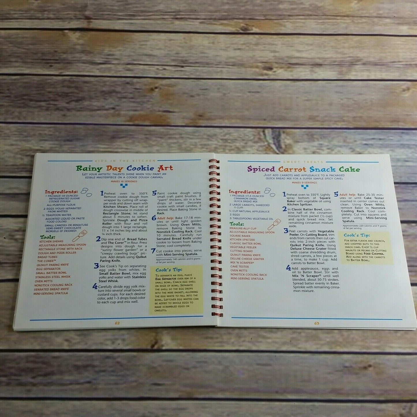 Kids in the Kitchen The Pampered Chef Kids Cookbook Recipes 1998 Spiral