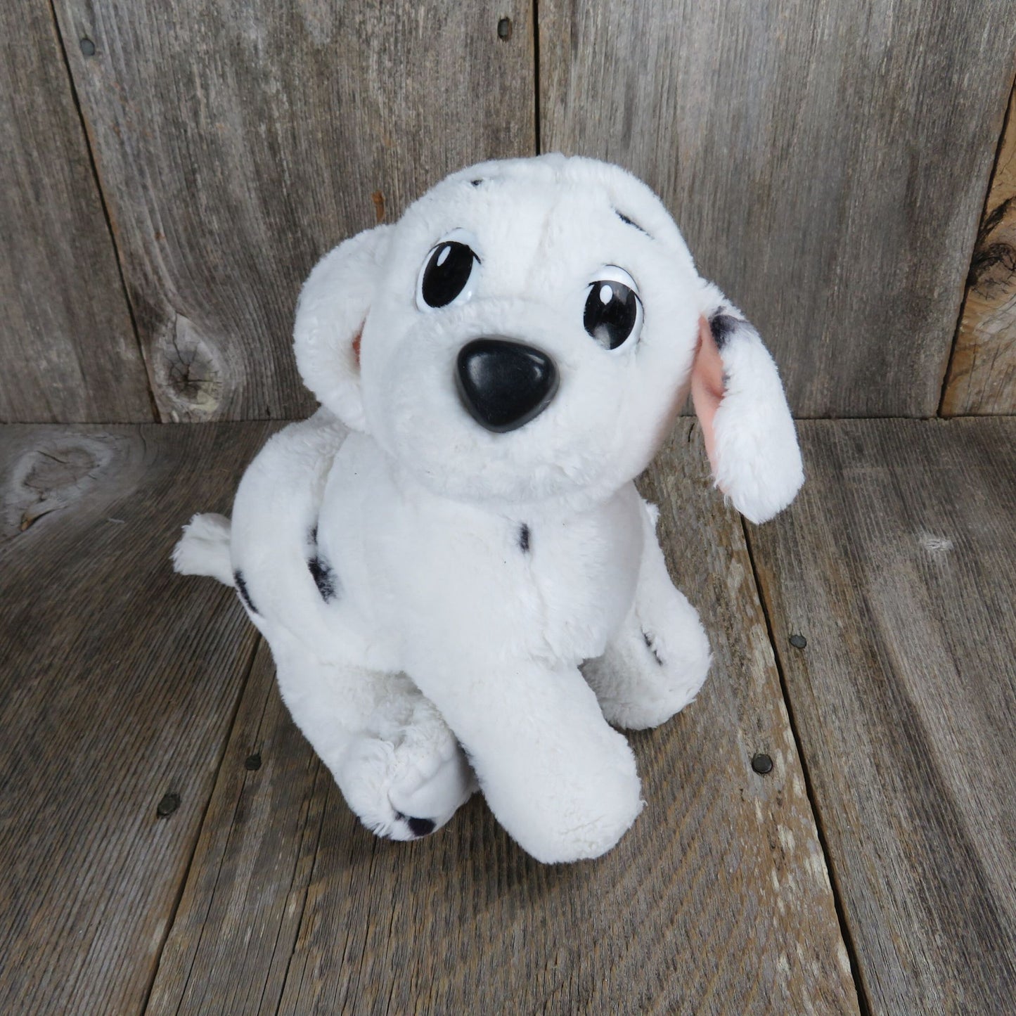 101 Dalmatians Dog Plush Walt Disney Company White Black Puppy Mattel 1991 Rolly