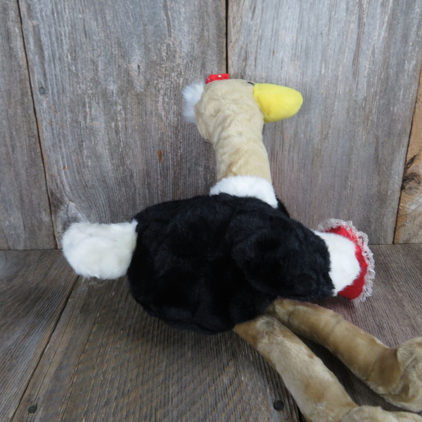 Vintage Ostrich Plush Valentines Bird Heart I Love You Bow Emu Kellytoy Cuddle Me Stuffed Animal