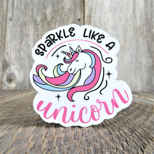 Sparkle Like a Unicorn Sticker Positive Saying Waterproof Laptop Sticker