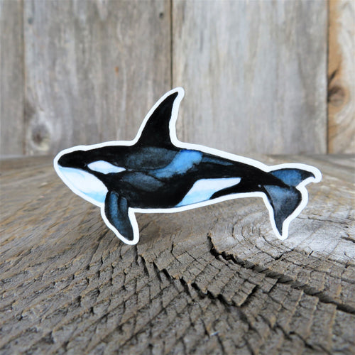 Orca Killer Whale Sticker Decal Full Color Waterproof Ocean Sea Life for Car Water Bottle Laptop Memento