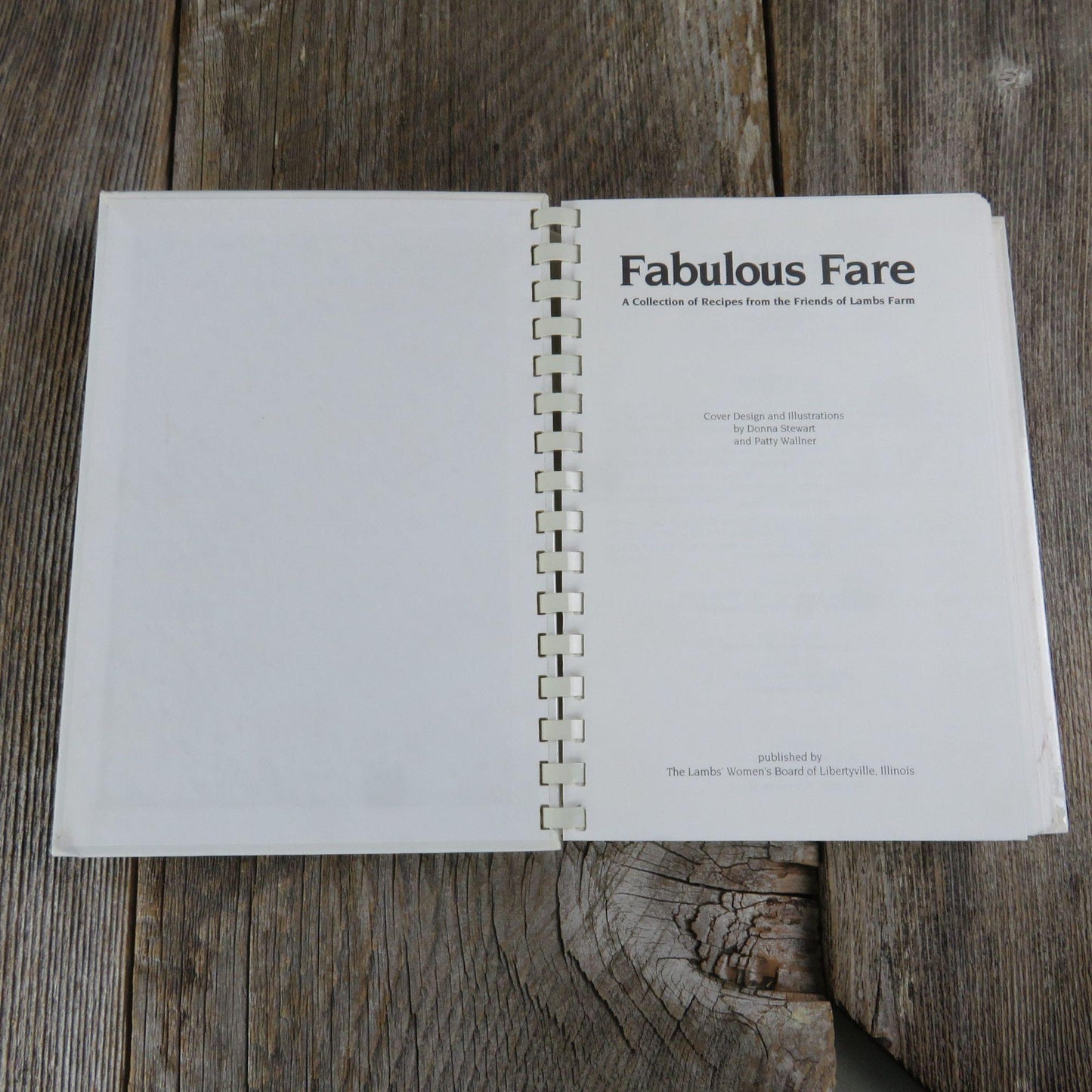 Vintage Illinois Cookbook Fabulous Fare Friends of Lambs Farm Libertyville 1992