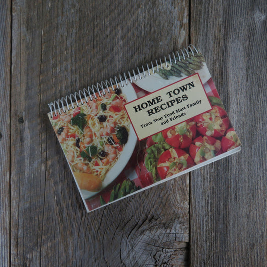 Vintage Home Town Recipes Cookbook Food Mart Grocery Store American Cancer Society 1998