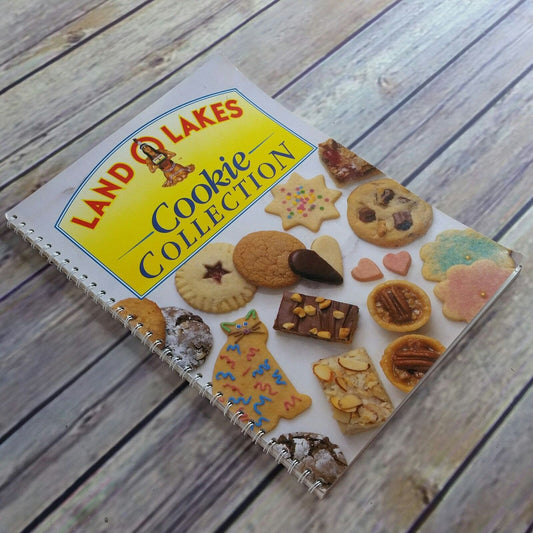 Vintage Cookbook Land O Lakes Cookie Book Recipes Spiral Bound Paperback Book 1990 Cookie Collection