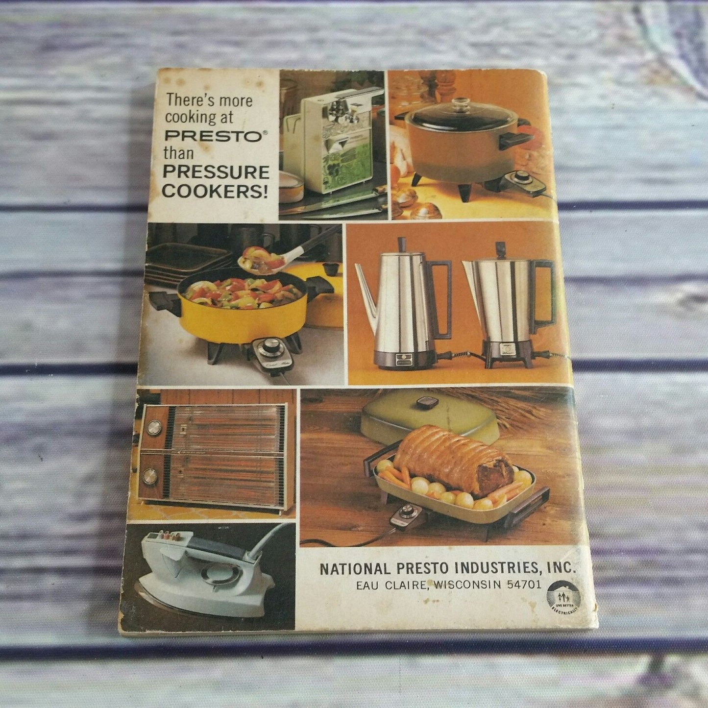 Vintage Cookbook Presto Pressure Cooker Instructions Recipes 1973 Manual Paperback Booklet Pamphlet