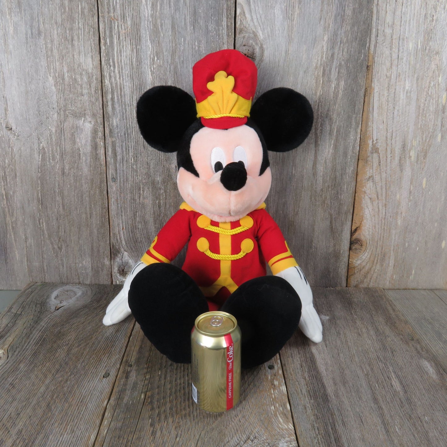 Mickey Mouse Drum Major Plush Disney Macy's Parade Singing Marching Band Uniform Leader Large Stuffed Animal