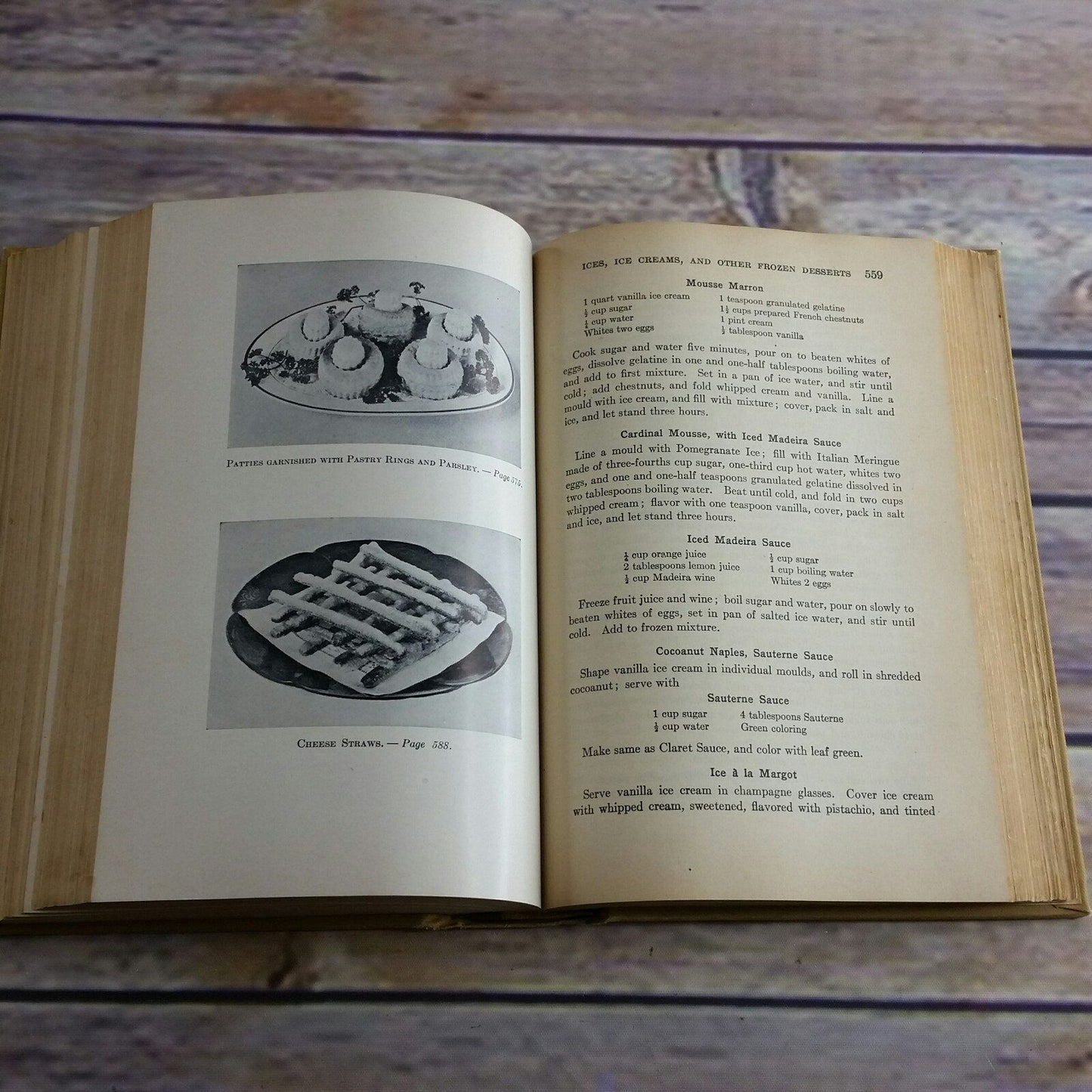 Vintage Cookbook The Boston Cooking School Cook Book Fannie Merritt Farmer 1924 Hardcover NO Dust Jacket Old Advertisements