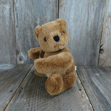 Load image into Gallery viewer, Vintage Jointed Bear Plush Brown Stuffed Animal Jointed Expressly Mervyns