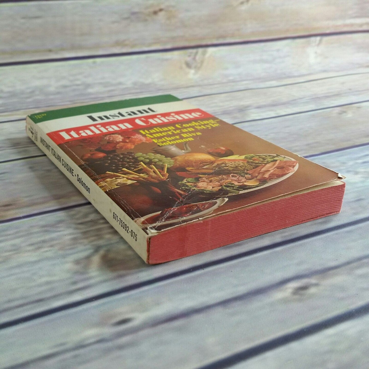 Vintage Italian Cookbook Instant Italian Cuisine American Style 1969 Paperback Recipes Esther Riva Solomon