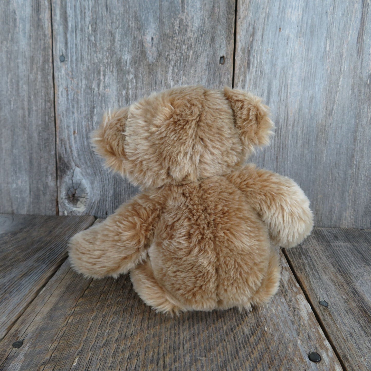 Vintage Teddy Bear Shaggy Plush Cute Floppy Aurora Stuffed Animal Stitched Nose Sad Grumpy