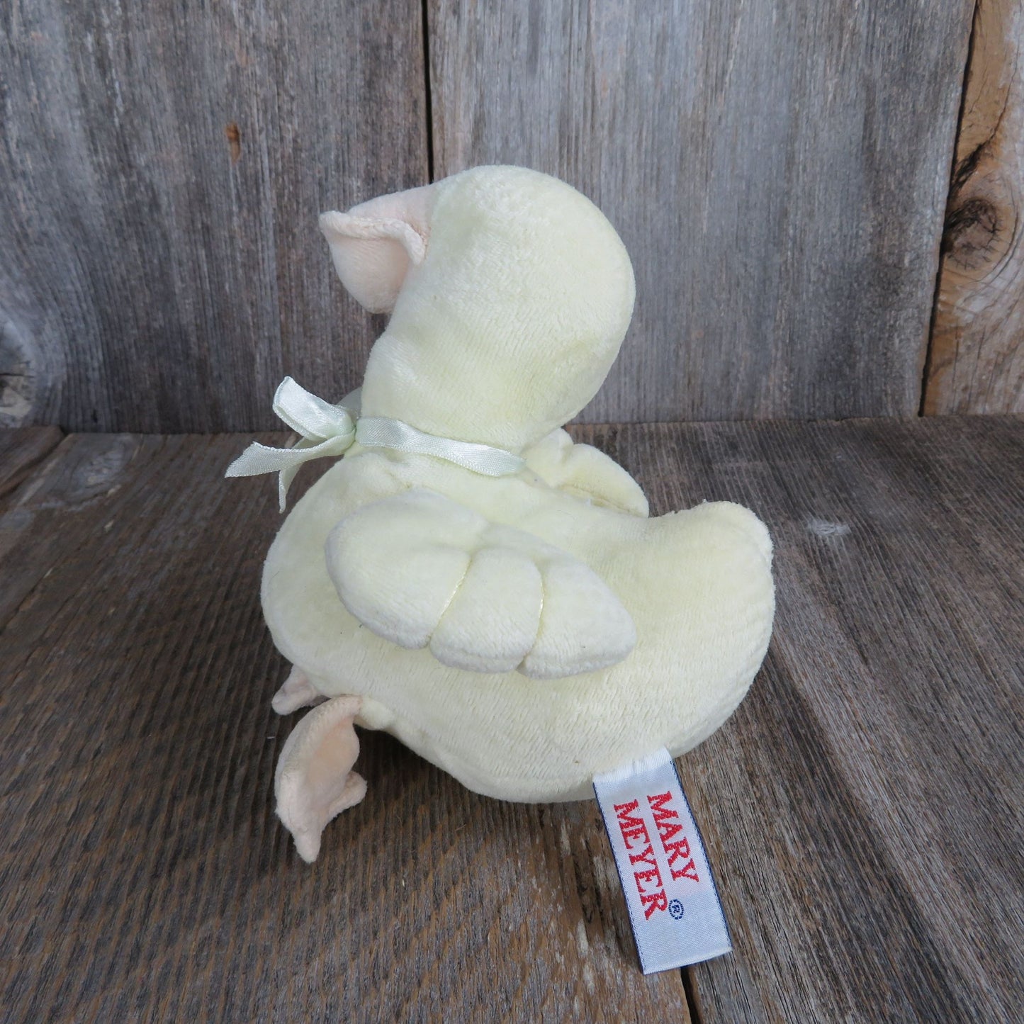 Vintage Duck Duckling Plush Easter Chick Bird Mary Meyer Beanie Bean Bag Stuffed Animal Yellow 1997