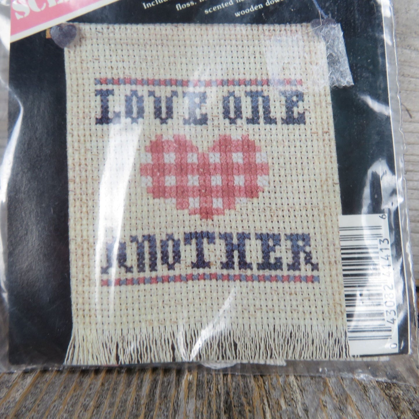 Counted Cross Love One Another Sampler Ornament Banar Designs SS-413 Tiny Sign
