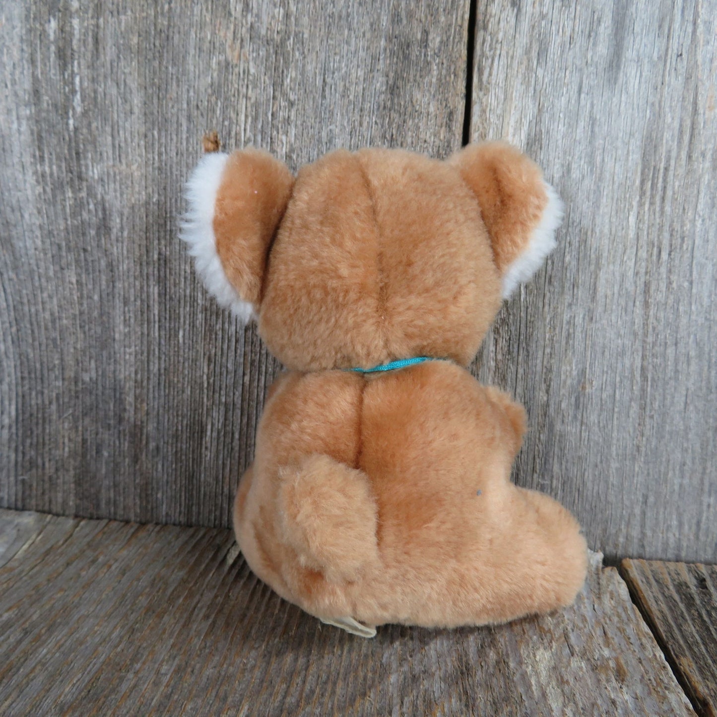 Vintage Koala Bear Plush Tan Brown White Belly Blue Bow Stuffed Animal Steven MFG