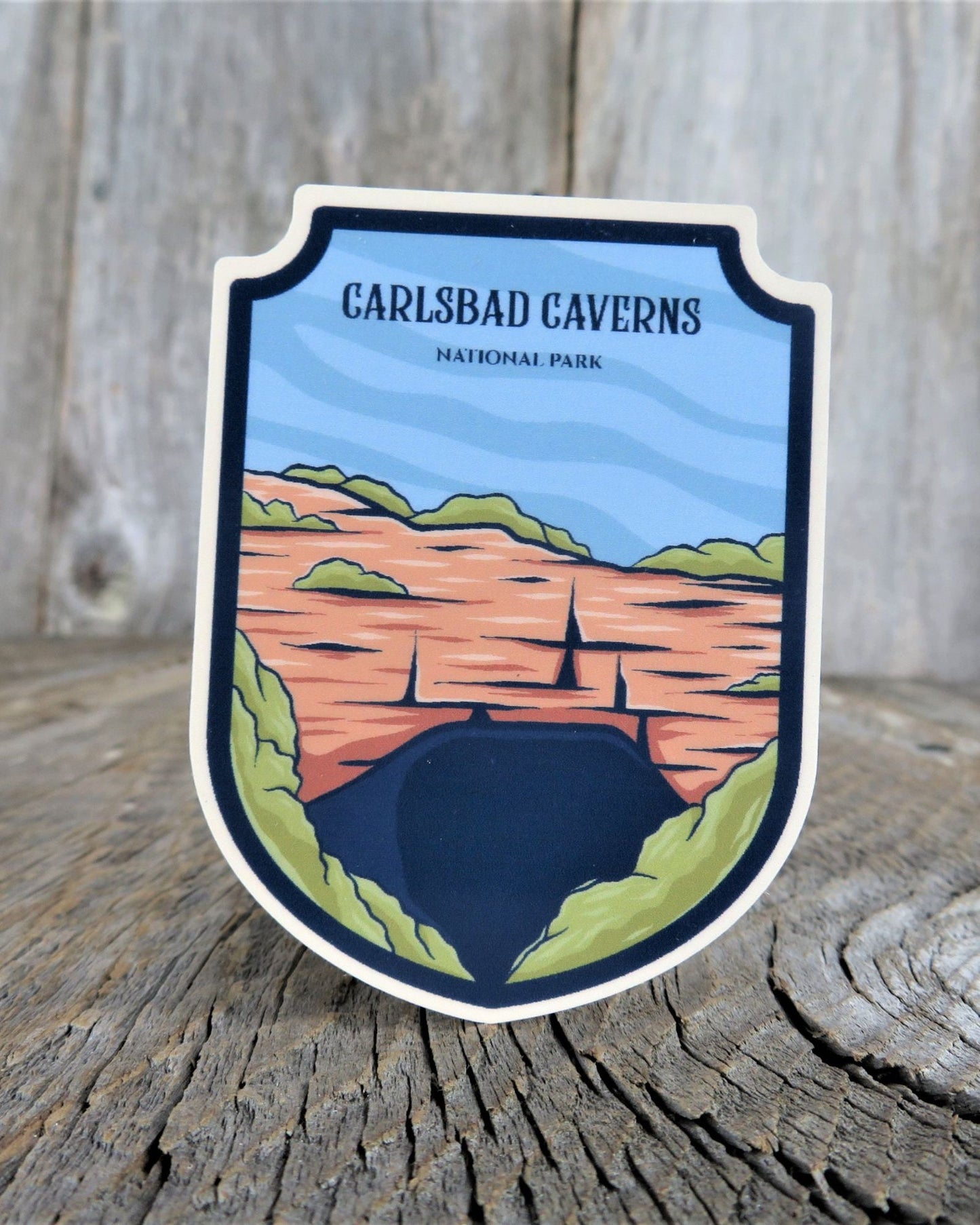 New Mexico Carlsbad Caverns Sticker National Park Visit Souvenir Waterproof Camping Outdoors Lovers Travel Water Bottle Laptop
