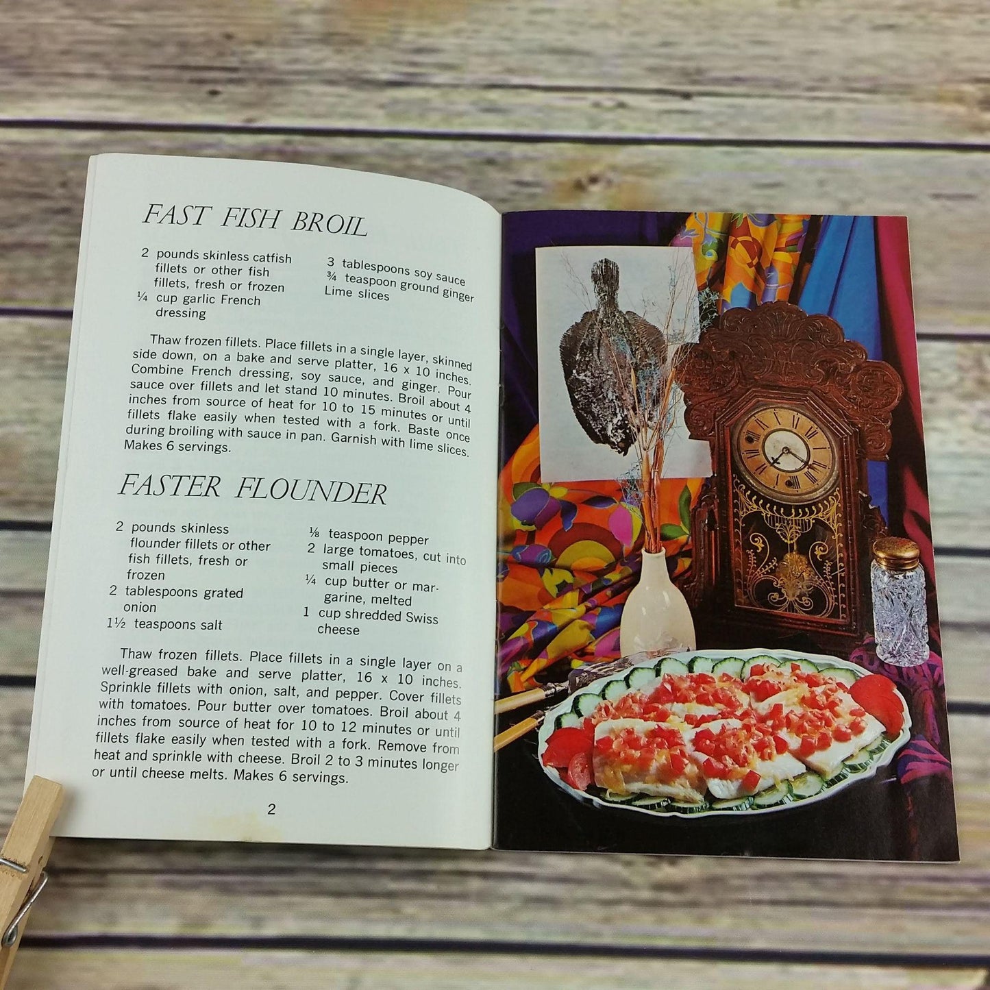 Vintage Cookbook Time for Seafood Recipes 1976 NOAA Dept of Commerce Fishery Paperback Booklet