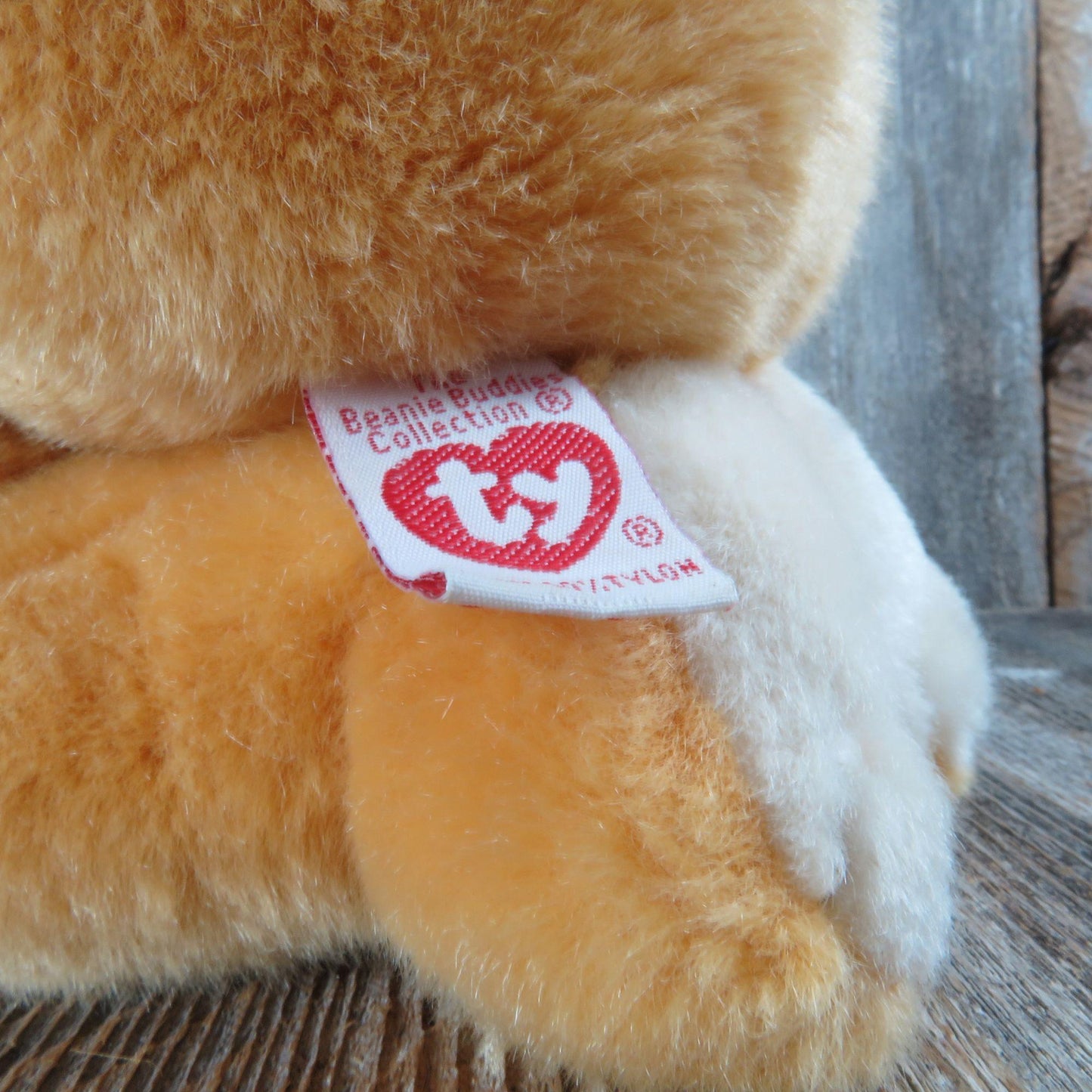Vintage Praying Teddy Bear Plush Ty Stuffed Animal Knealing Eyes Closed 1999