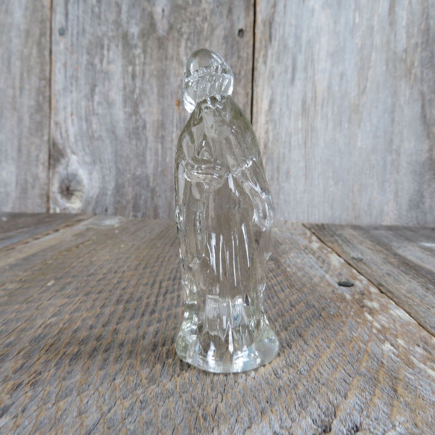 Wiseman Wise Men Figurine Clear Glass Nativity Replacement Wise Man Part Christmas Story Vintage