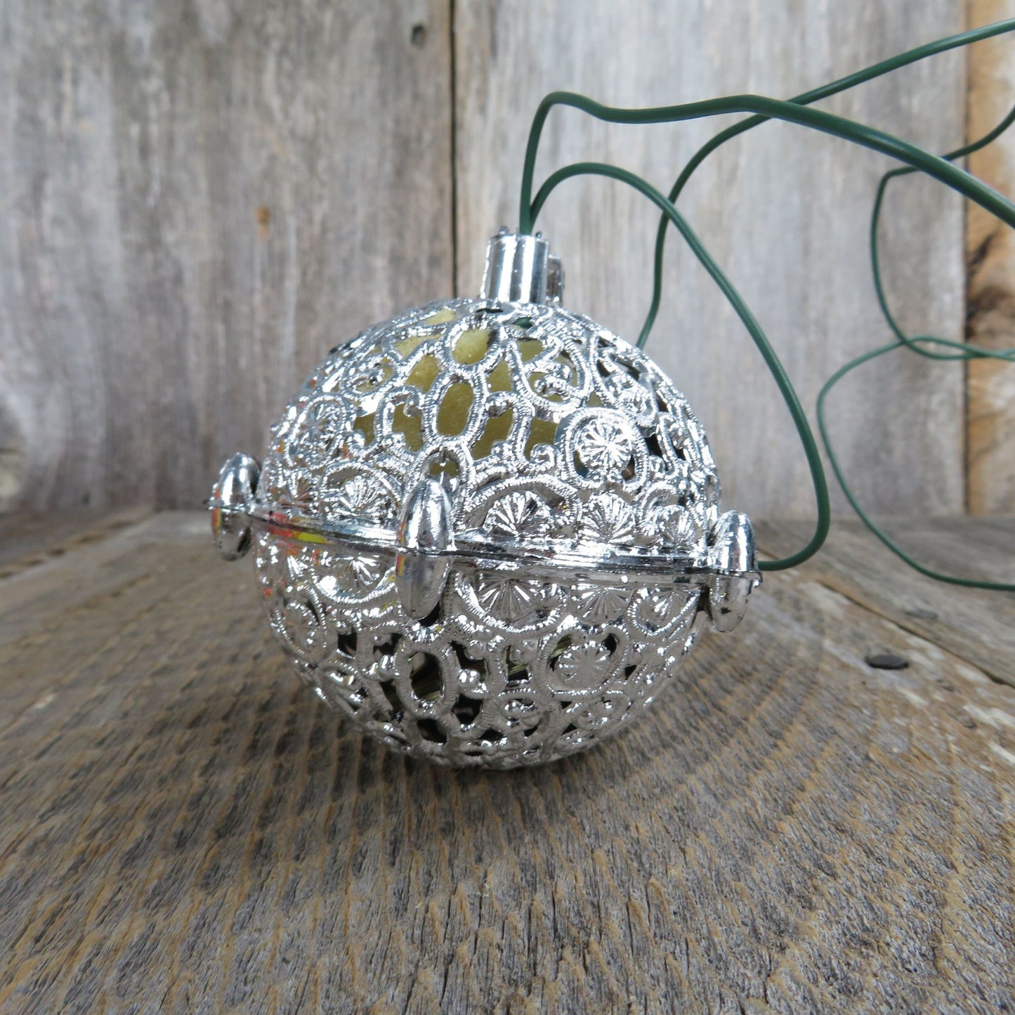 Vintage Chirping Bird Ornament Everglow Electronic Chirp Christmas Silver Ball Singing Video