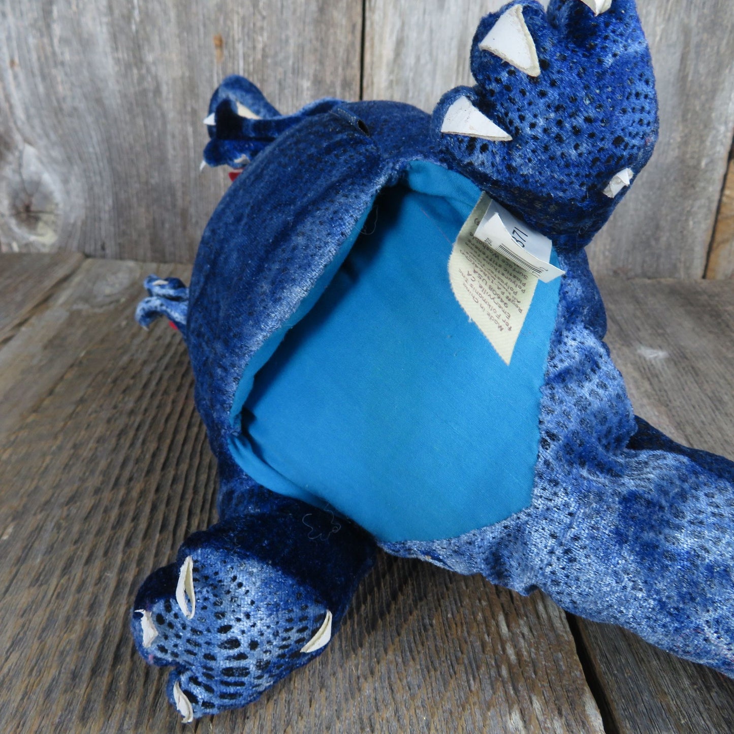 Blue Dragon Puppet Plush 3 Headed Folkmanis Magical Fantasy Full Body Stuffed Animal