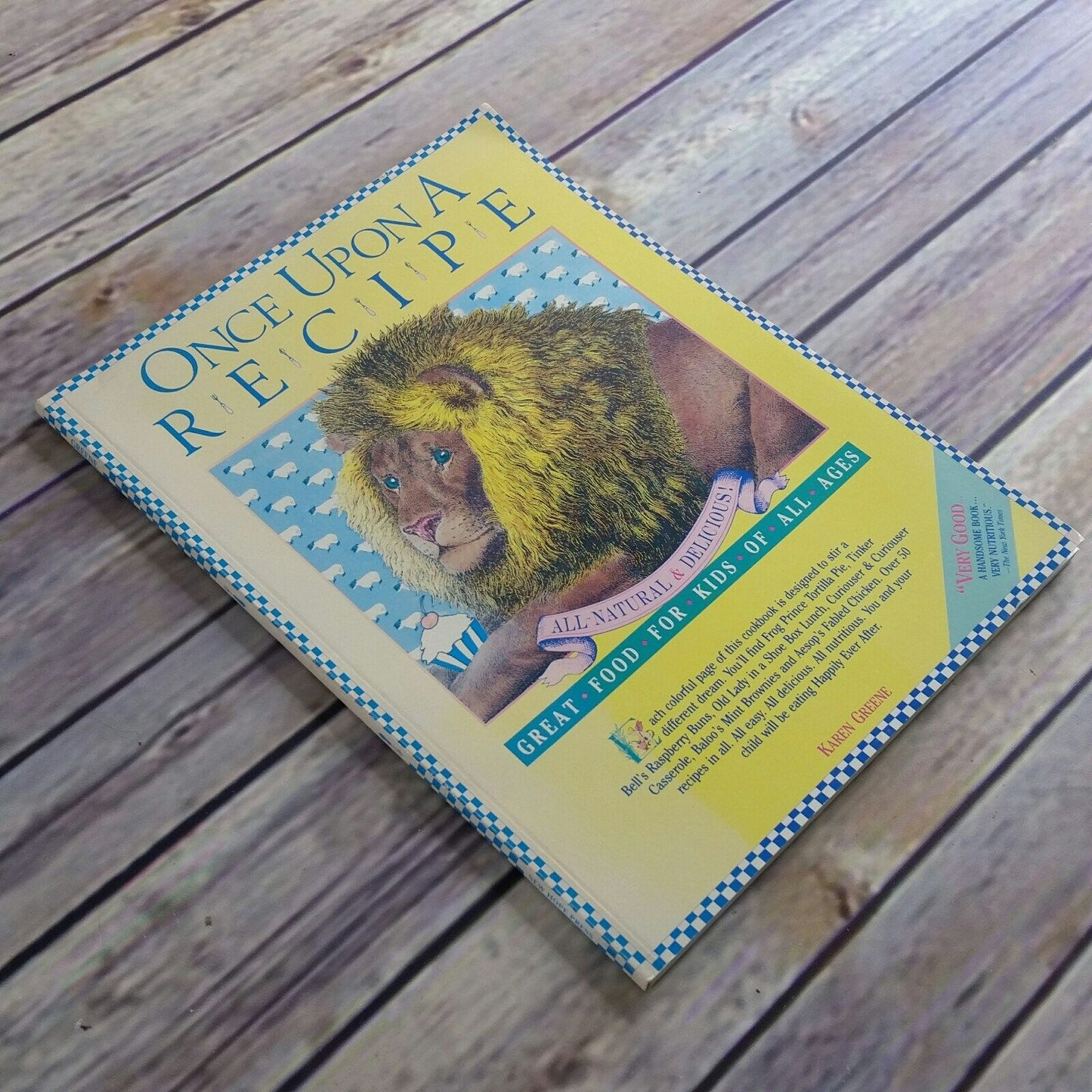 Vintage Cookbook Once Upon a Recipe Children 1987 Paperback Karen Greene
