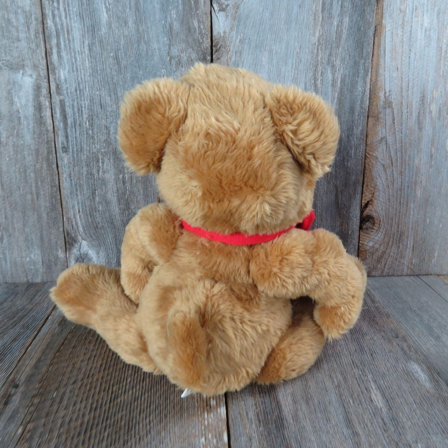 Vintage Hug Bear Teddy Bear Plush Ted Menten Red Scarf North Jointed American Bear Co. 1983