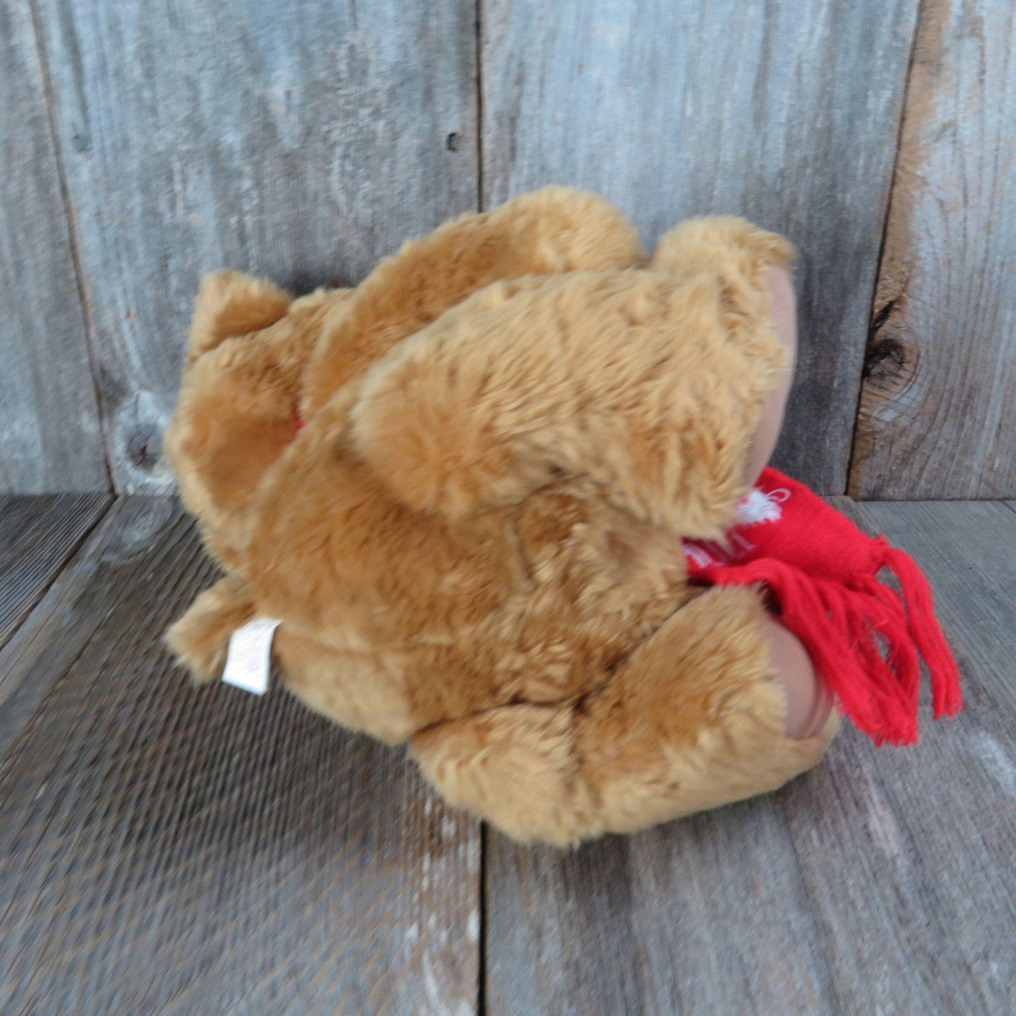 Vintage Hug Bear Teddy Bear Plush Ted Menten Red Scarf North Jointed American Bear Co. 1983