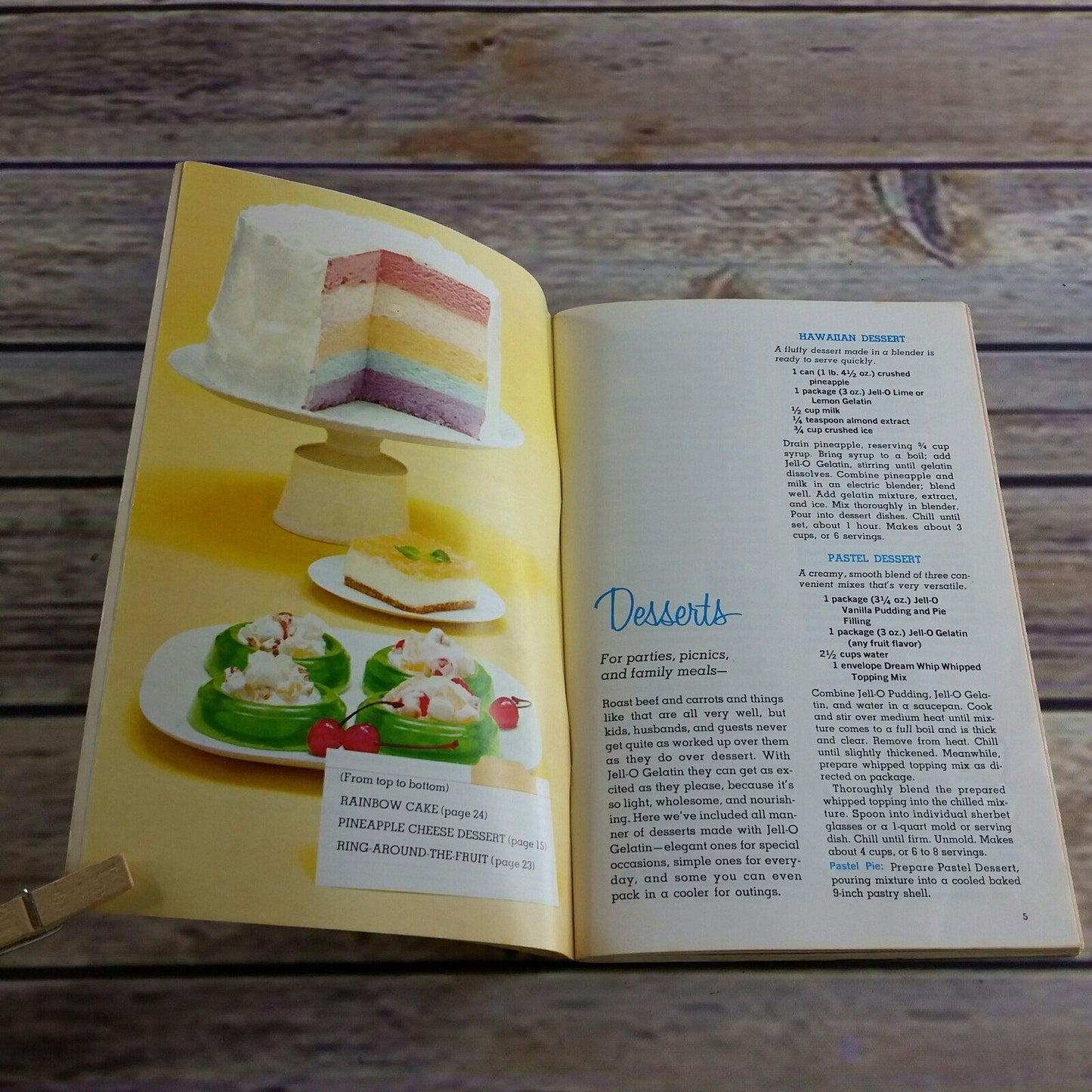 Vintage Joys of Jello Recipe Book Cookbook Promo Recipes 11th Edition Paperback Booklet Gelatin Dessert