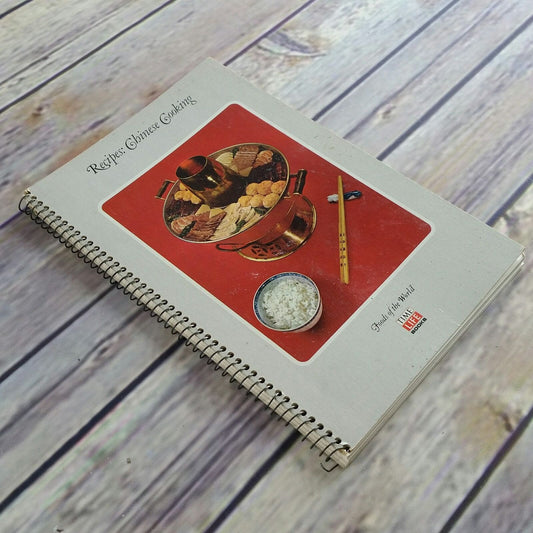 Vintage Cookbook Chinese Cooking Recipes Time Life Books Foods of the World 1968 Spiral Bound The Cooking of China