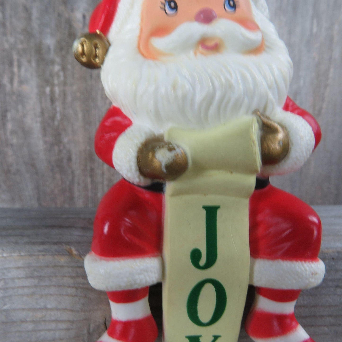 Vintage Santa Christmas Stocking Holder Russ St Nick Hanger Hook