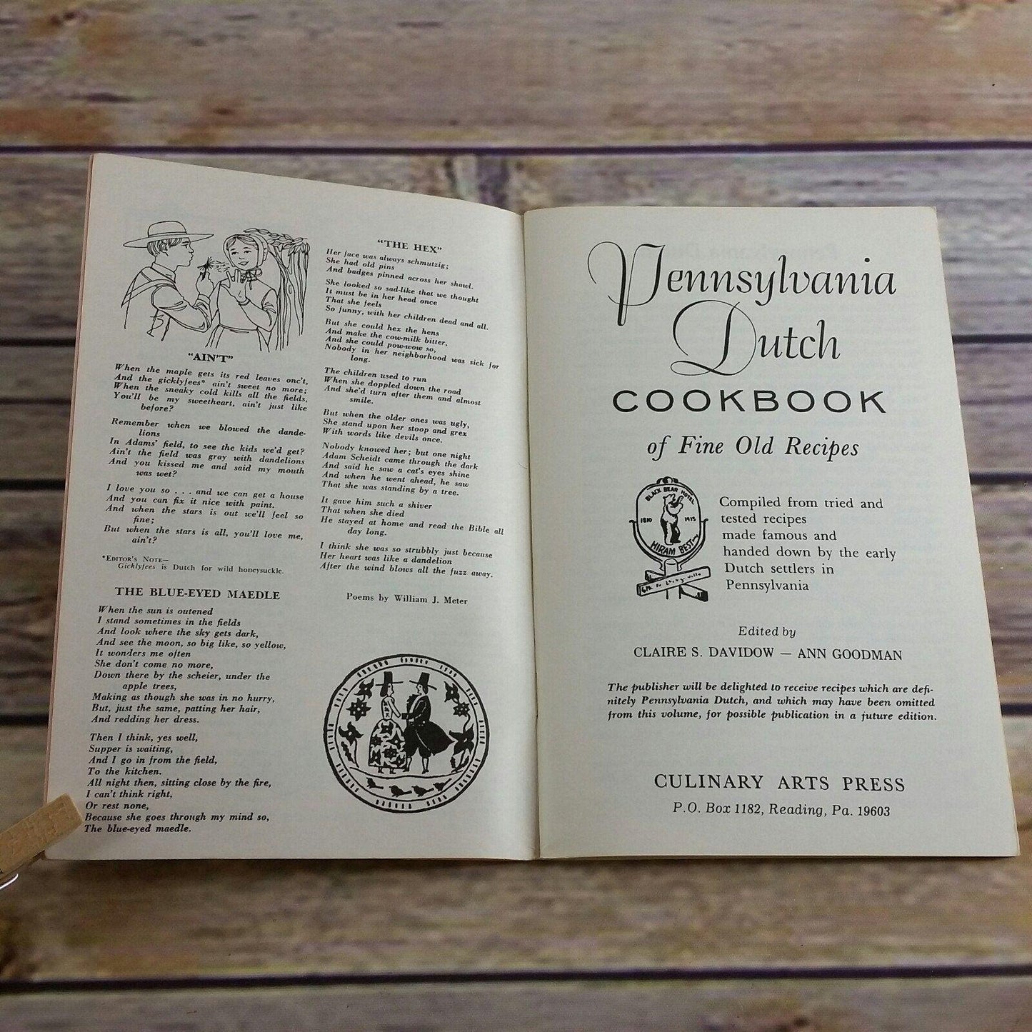 Vintage Cookbook Pennsylvania Dutch Cooking Traditional Dutch Recipes 1967 Paperback Booklet