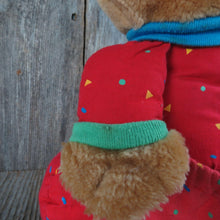 Load image into Gallery viewer, Vintage Kangaroo Plush Avon Brown Red Jumper Pajamas Stuffed Animal Kasey 1991