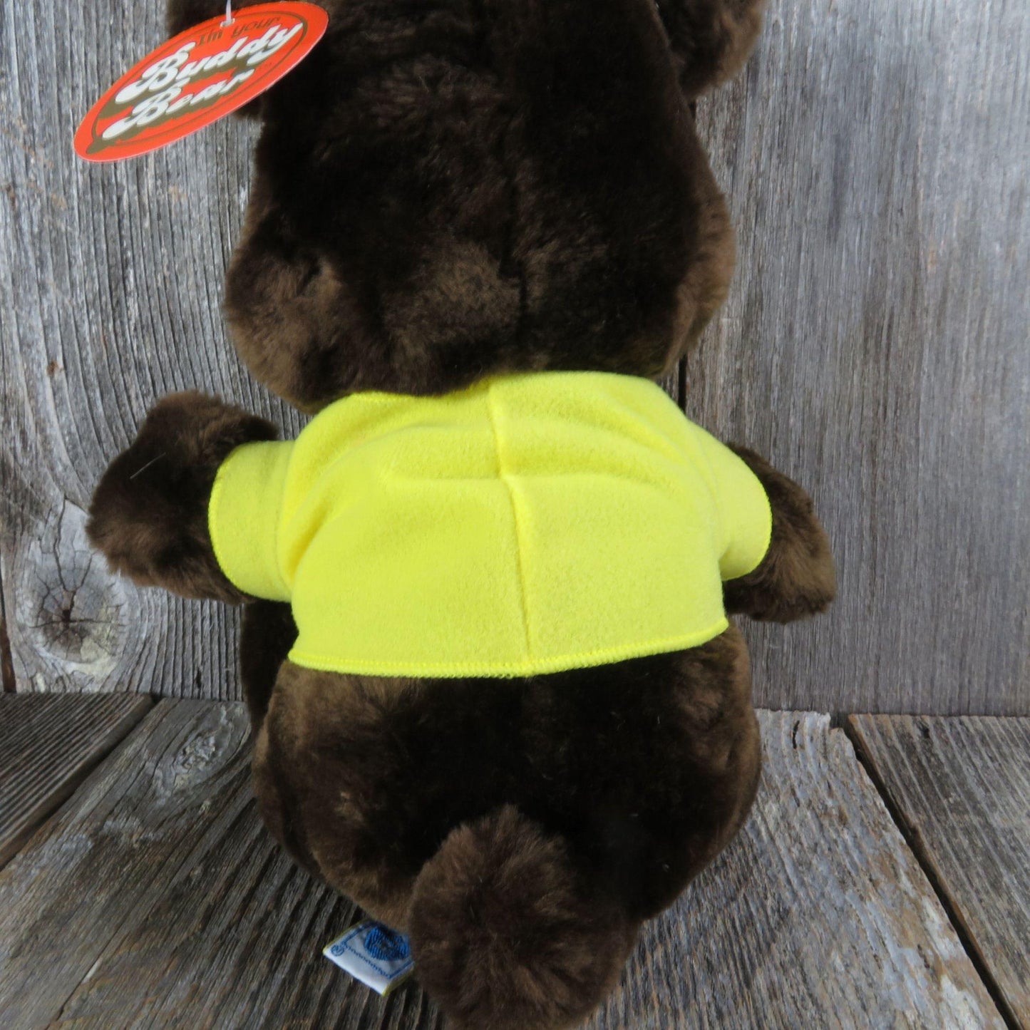 Vintage Buddy Bear Plush UCLA Bruins Brown Teddy Stuffed Animal Dakin 1976