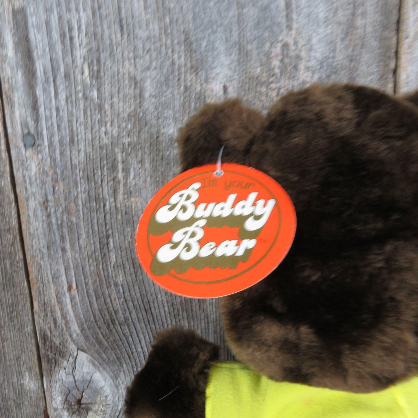Vintage Buddy Bear Plush UCLA Bruins Brown Teddy Stuffed Animal Dakin 1976