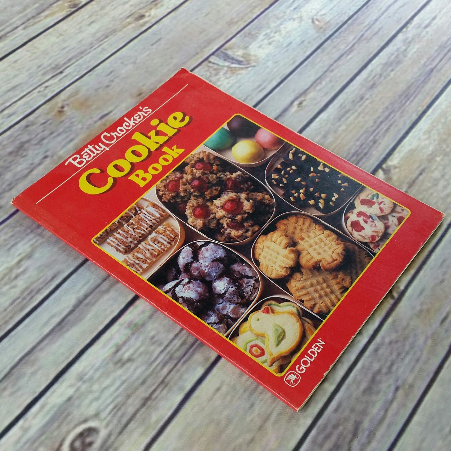 Vintage Cookbook Betty Crocker Cookie Book Golden Book Cookie Recipes 1987 Cooky Paperback