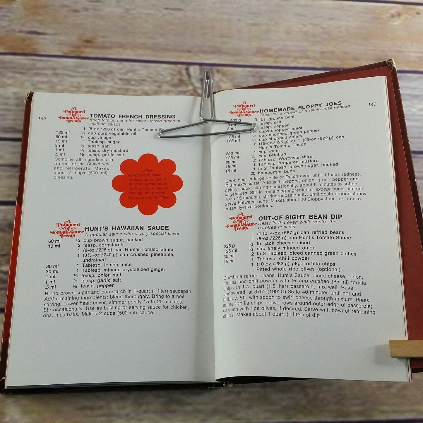 Vintage Cookbook Hunts Complete Tomato Sauce Promo 1976 Hardcover