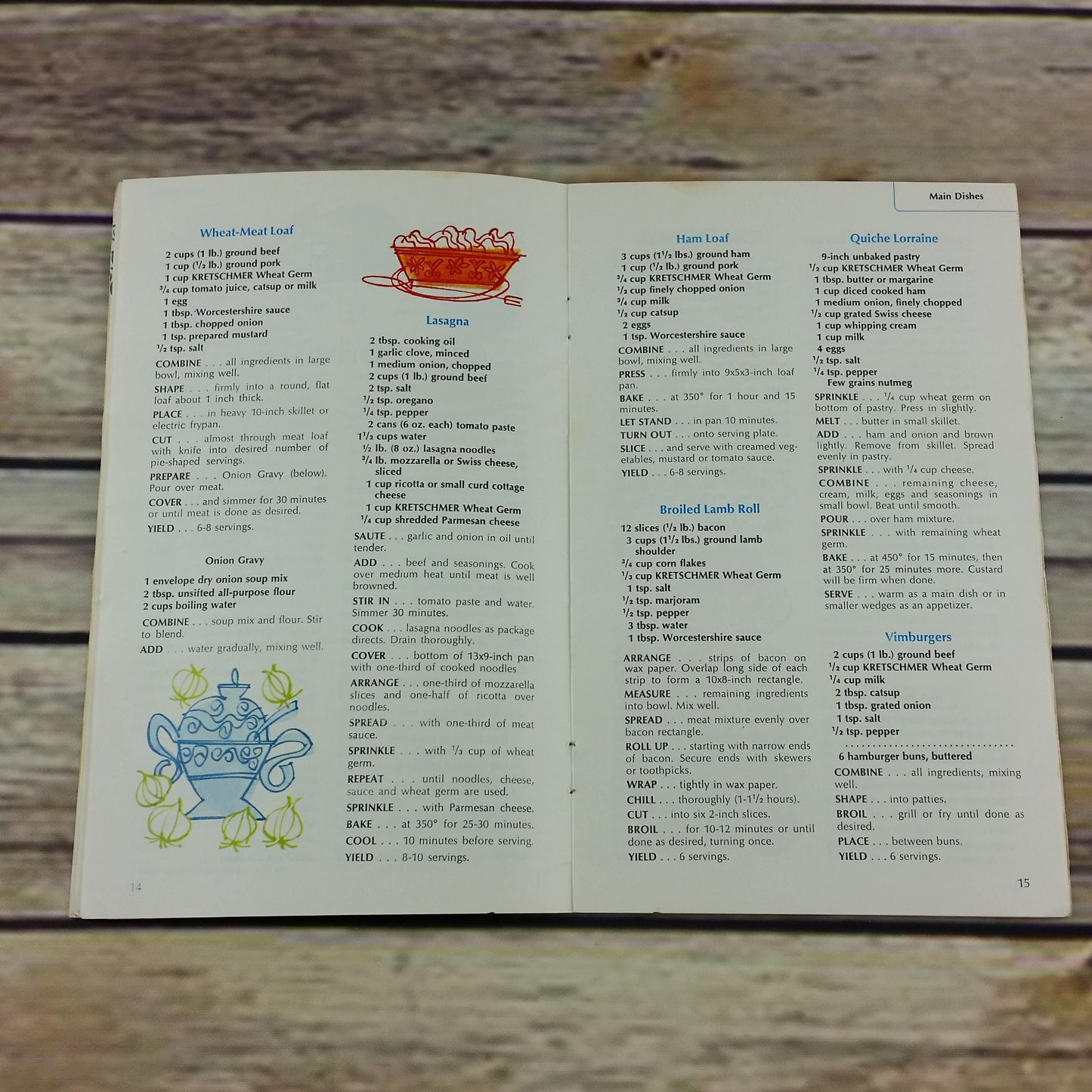 Vintage Cookbook Kretschmer Wheat Germ Recipes With Something Special 1971 Promo Promotional Advertising
