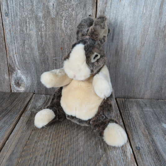 Bunny Puppet Plush Standing Brown Standing Rabbit Folkmanis Easter Full Body Stuffed Animal