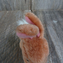 Load image into Gallery viewer, Vintage Mini Bunny Plush Rabbit Red Nose Easter Stuffed Animal Nut Filled Fluffy Tail All Fours Standing