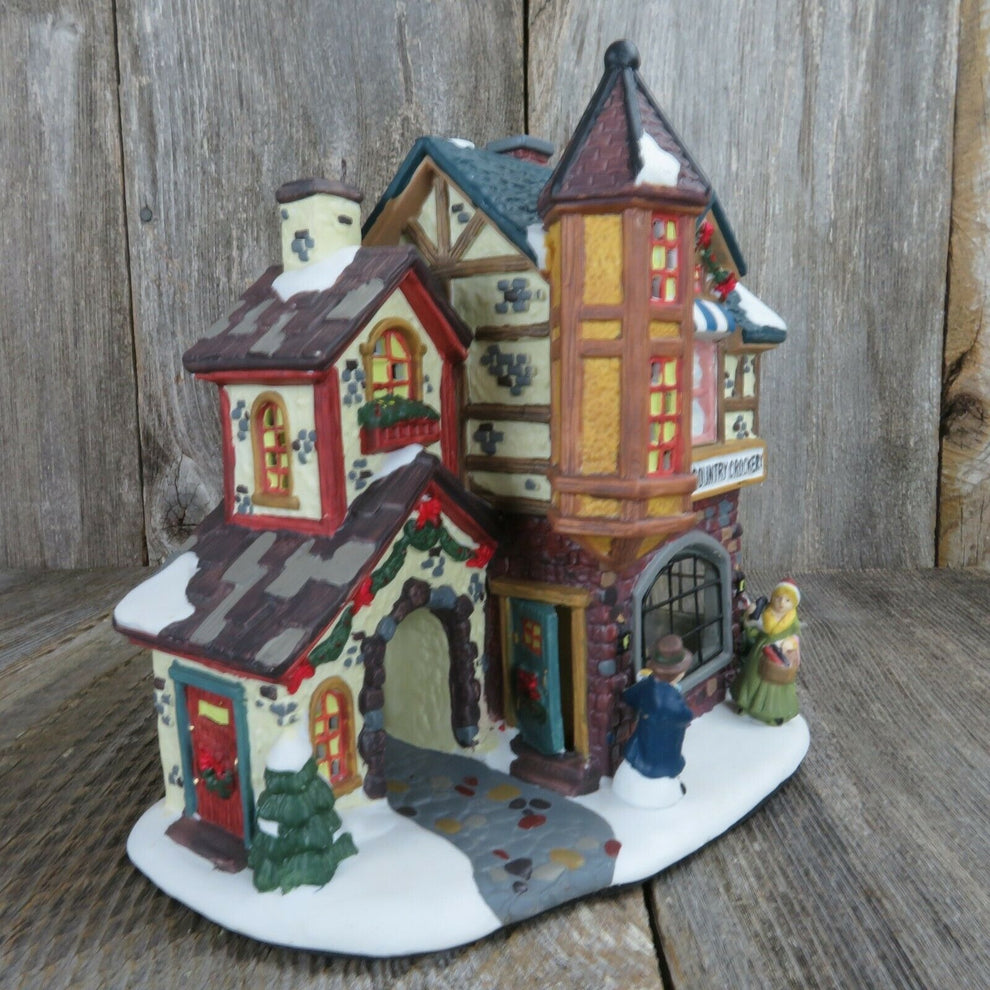 Crane's Country Crockery Christmas Village Interior View Santa's Workb ...