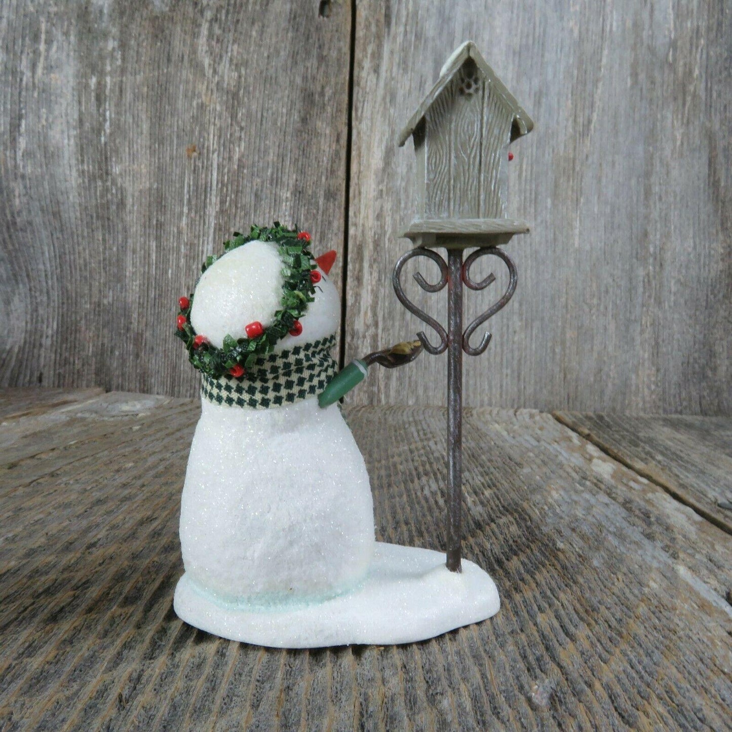 Snowmen of Winter Garden Cardinal Carols Ornament Hallmark Birdhouse Bird 2007
