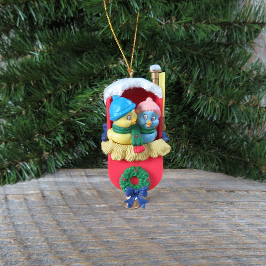 Vintage Birds Mailbox Christmas Ornament Home Sweet Home House Warming High Progress LTD