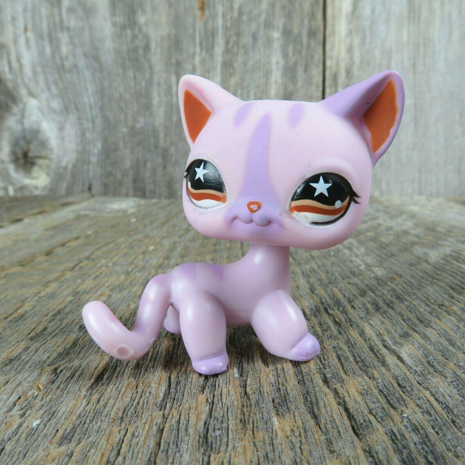 Pet Shop LPS Purple Shorthair Cat Toy All Fours Hasbro Bobble– At Grandma's Table