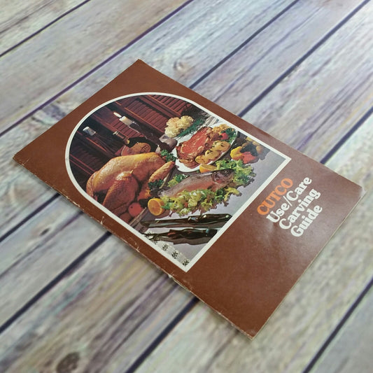 Vintage Cookbook Cutco Use Care Carving Guide Manual Booklet 1976 Paperback - At Grandma's Table