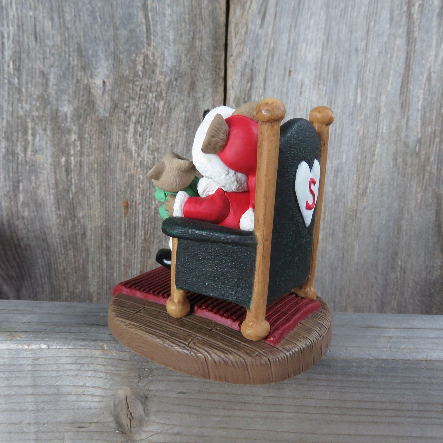 Vintage Santa Mouse And Child Christmas Stocking Holder Hallmark Mice Hanger Hook