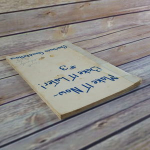 Vintage Cookbook Make It Now Bake it Later #3 Barbara Goodfellow Handwritten 1964